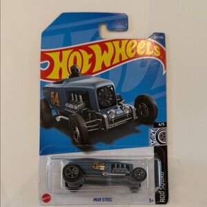 Hot Wheels Max Steel Blue Toy Car Rod Squad NIB